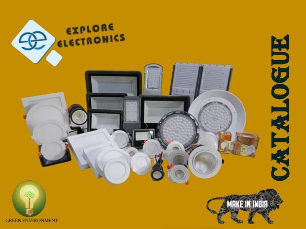 Cover of the Explore Electronics catalogue 2024–25